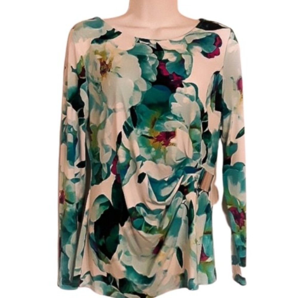 CALVIN KLEIN Beautiful Floral Printed Blouse